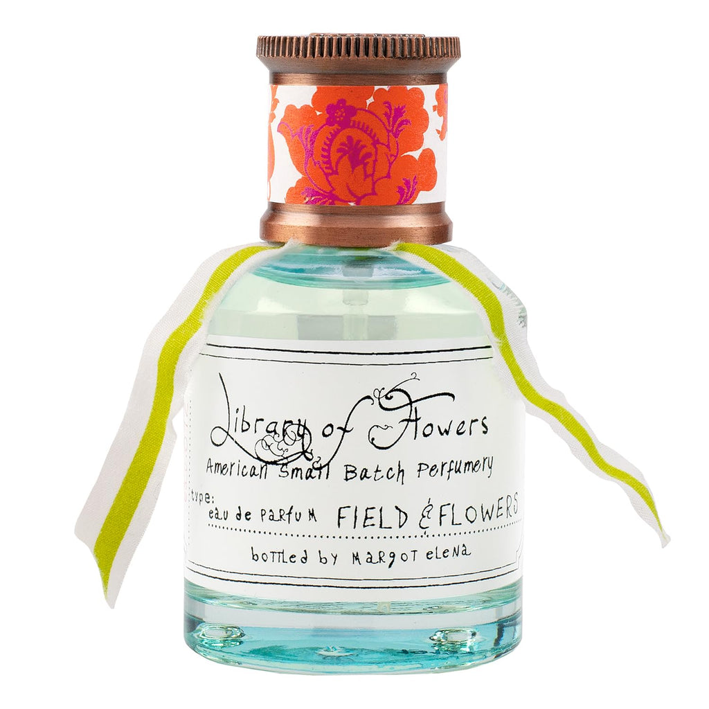 Library of Flowers Field & Flowers Eau de Parfum 1.69 Fl. Oz. - Apricot Honeyed Blossom & Wildflowers – Women’s Perfume Eau de Parfum Spray for Women